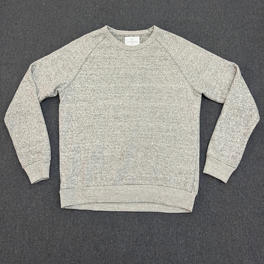 Alternative Apparel Men’s Crewneck Sweater M Heather Gray